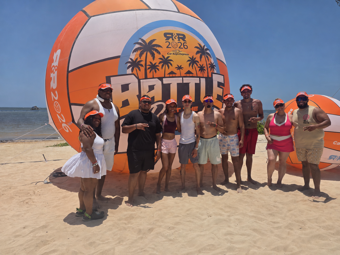 Peak Provisions team at R&R 2026 beach event