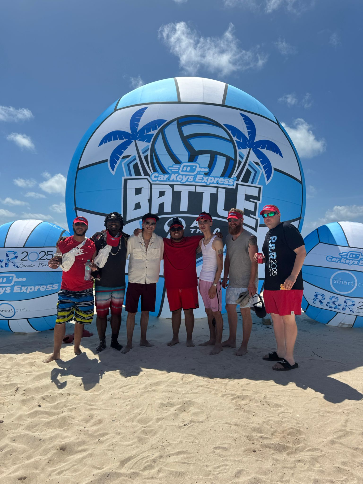 Peak Provisions team at the 2025 R&R Car Keys Express Beach Battle event in Cancún
